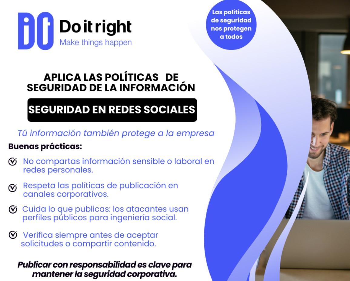 Aplica las políticas de seguridad de la información